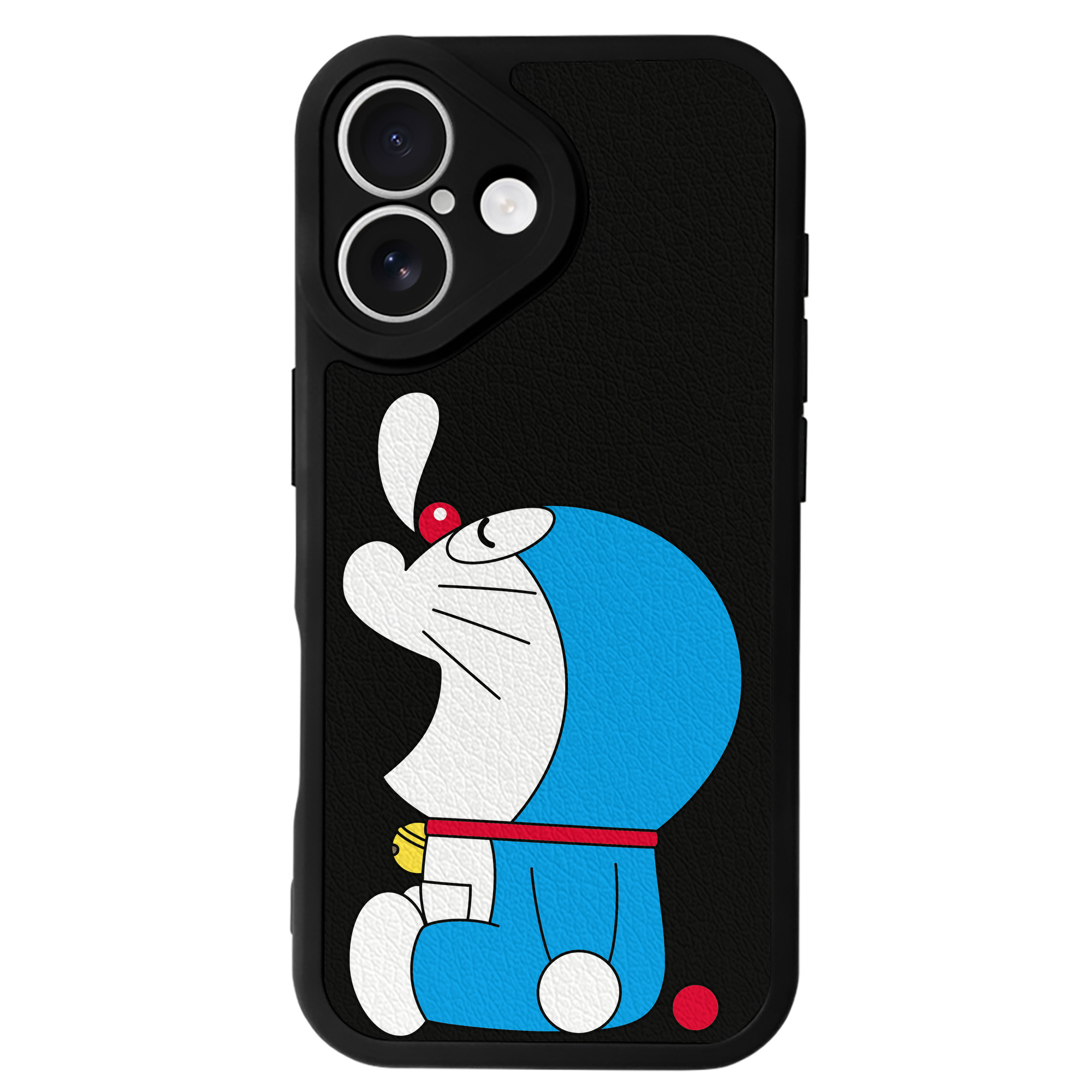 （画像用） ドラえもん Doraemon 【iPhone 16シリーズ対応】シリコンスマホケース（レザー調） 材質：シリコン